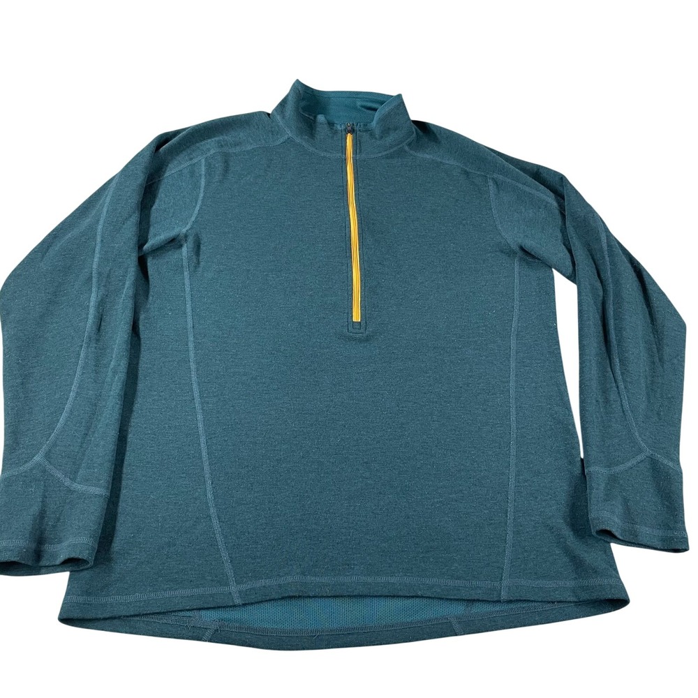 Stio Sweater Mens XL Blue 1/4 Zip Pullover Outdoor Hiking Lightweight Basis
